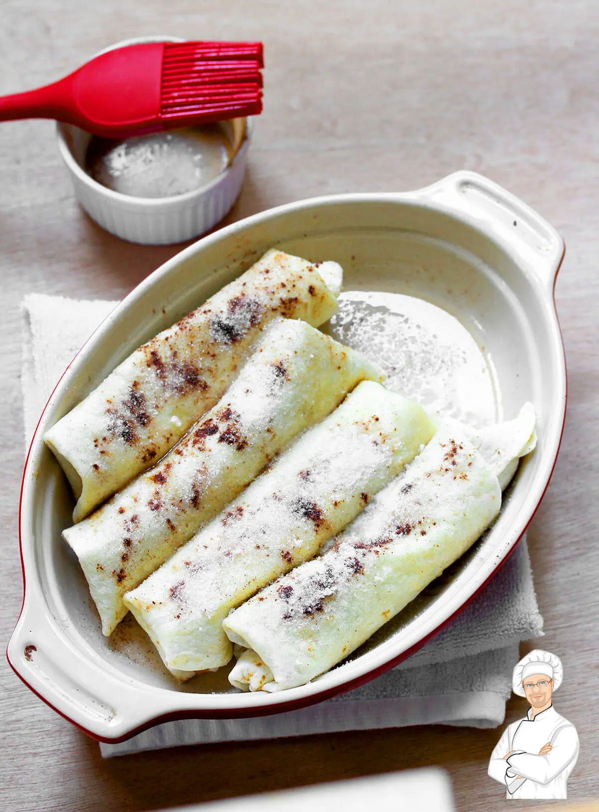 Recipe for homemade apple pie roll ups