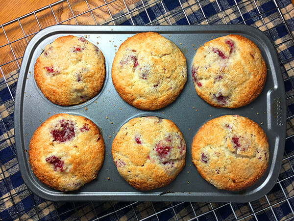 Recipe for raspberry muffins