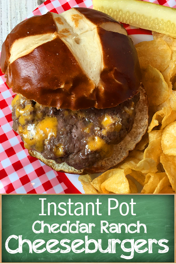 Recipe for Instant Pot cheeseburgers