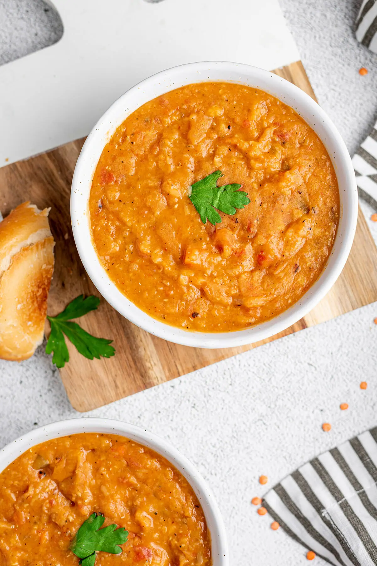 Recipe for Instant Pot red lentil soup
