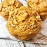 Freshly baked pumpkin spice apple muffins