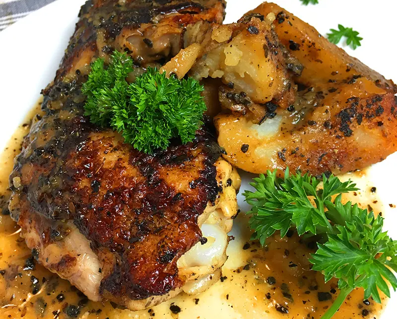 Instant Pot Greek Chicken and Potatoes.