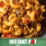 Instant Pot chili Mac recipe