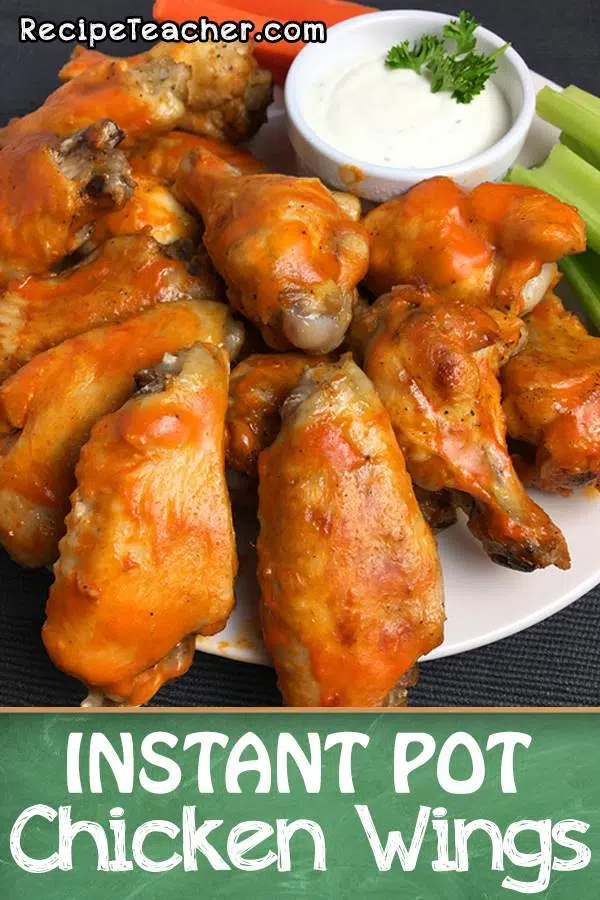 Instant Pot chicken wings Buffalo style