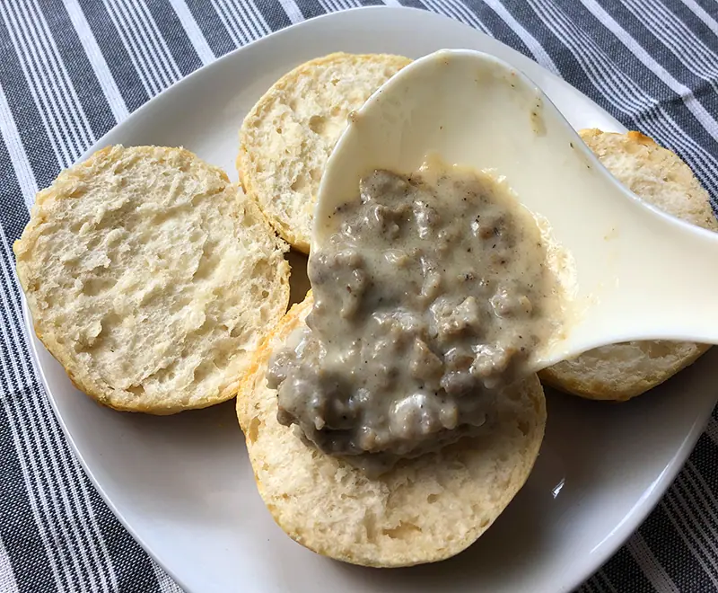 Recipe for Instant Pot sausage gravy