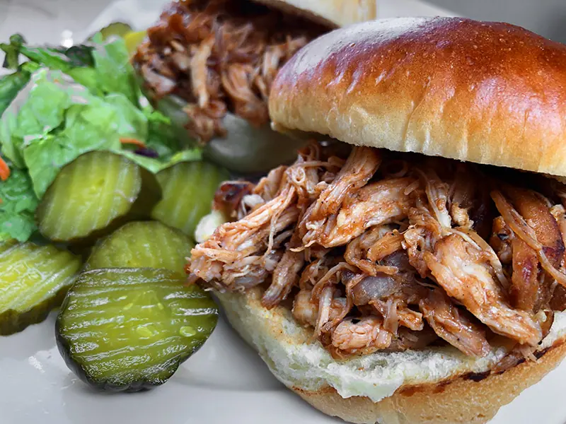 Instant Pot pressure cooker bbq pulled chicken recipe