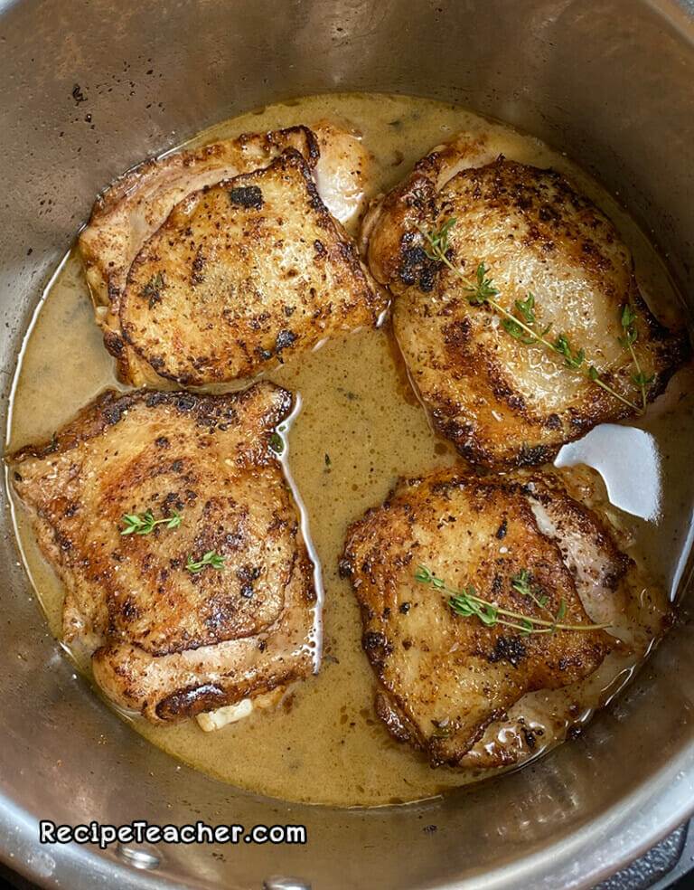 Best Damn Instant Pot Chicken Thighs and Brown Rice - RecipeTeacher