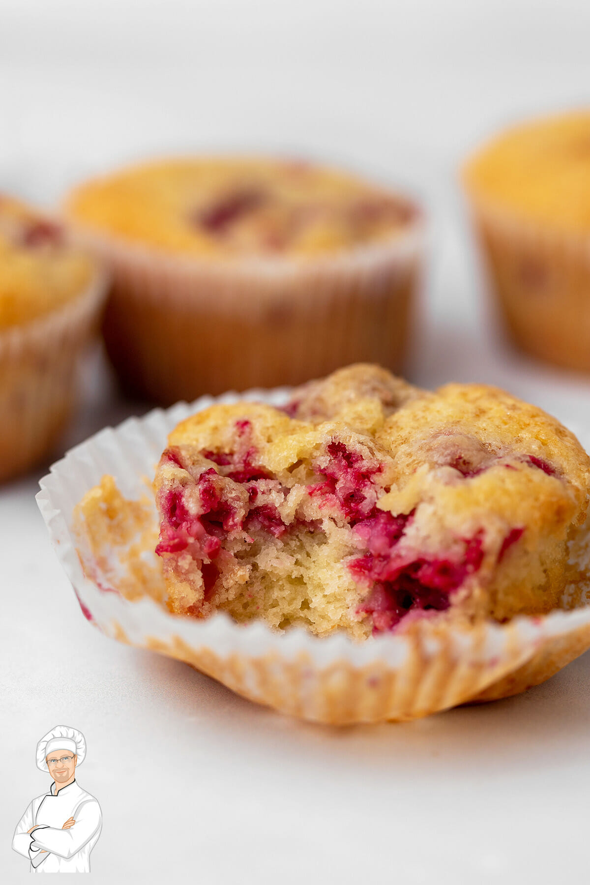 Deliciously Easy and Moist Raspberry Muffins - RecipeTeacher