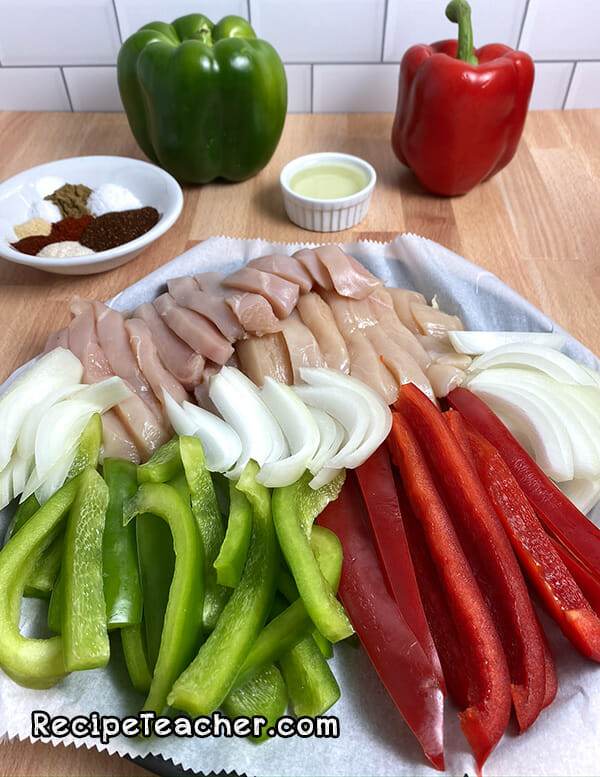 Air fryer chicken fajitas recipe