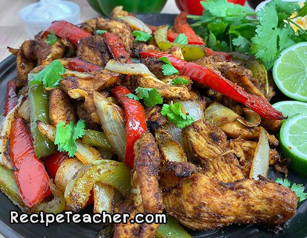 Recipe for air fryer chicken fajitas