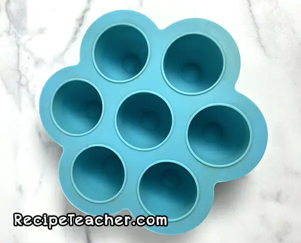 Recipe for Instant Pot Banana Bread Bites using a silicone egg bites mold like the one here.