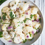 Recipe for classic potato salad made in an Instant Pot.