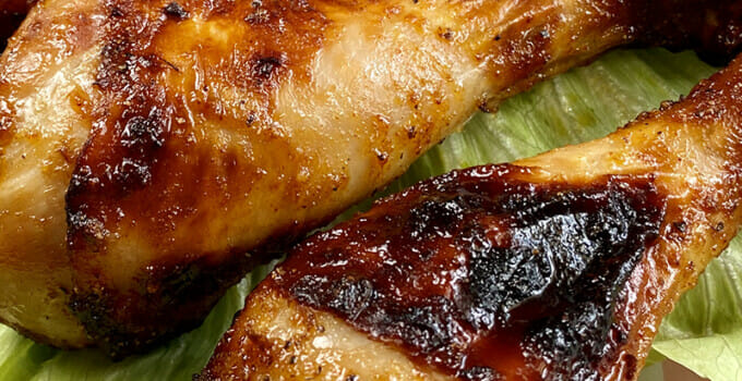 Chicken legs made in an air fryer