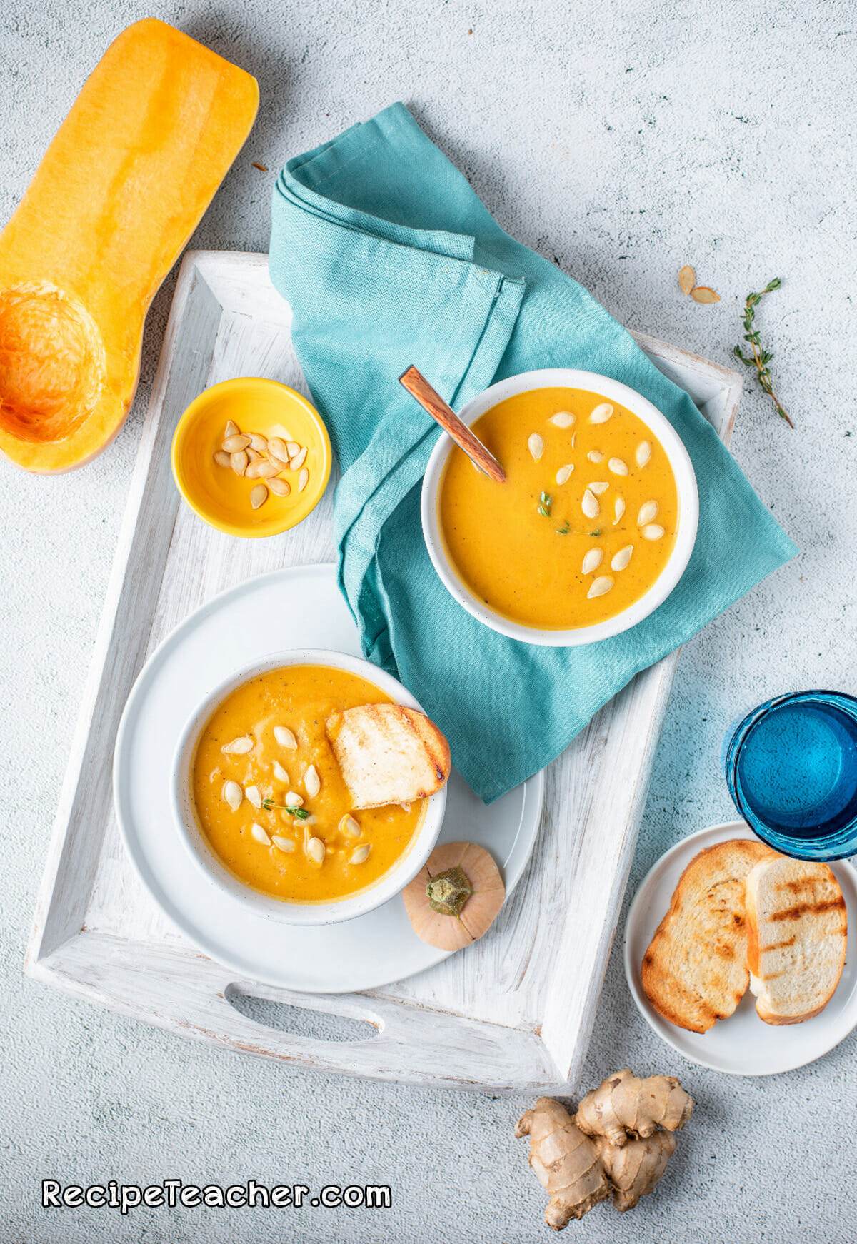 Recipe for Instant Pot butternut squash and sweet potato soup