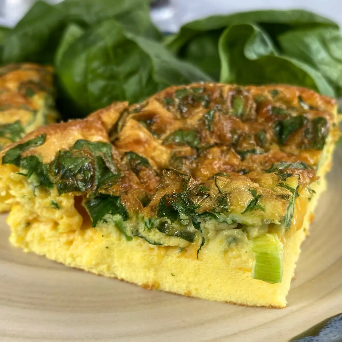 Recipe for air fryer breakfast spinach frittata