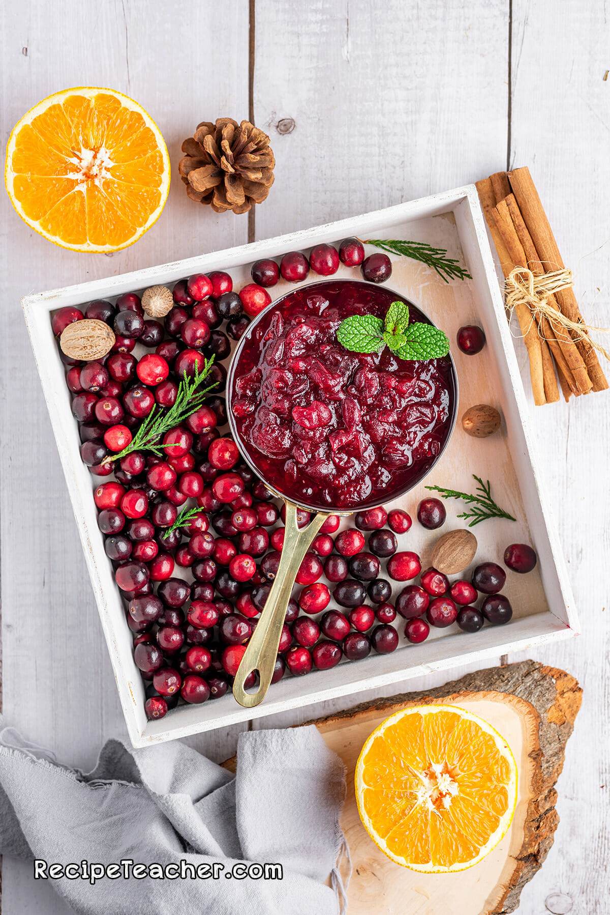 Recipe for Instant Pot cranberry sauce.
