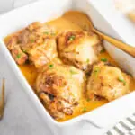 Recipe for Instant Pot creamy garlic parmesan chicken