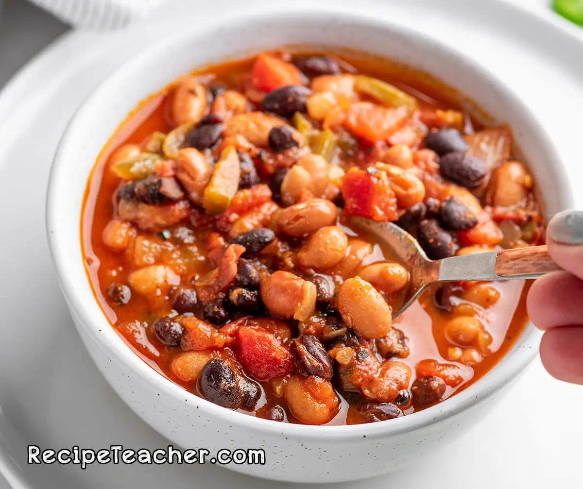 Recipe for Instant Pot vegetarian chili