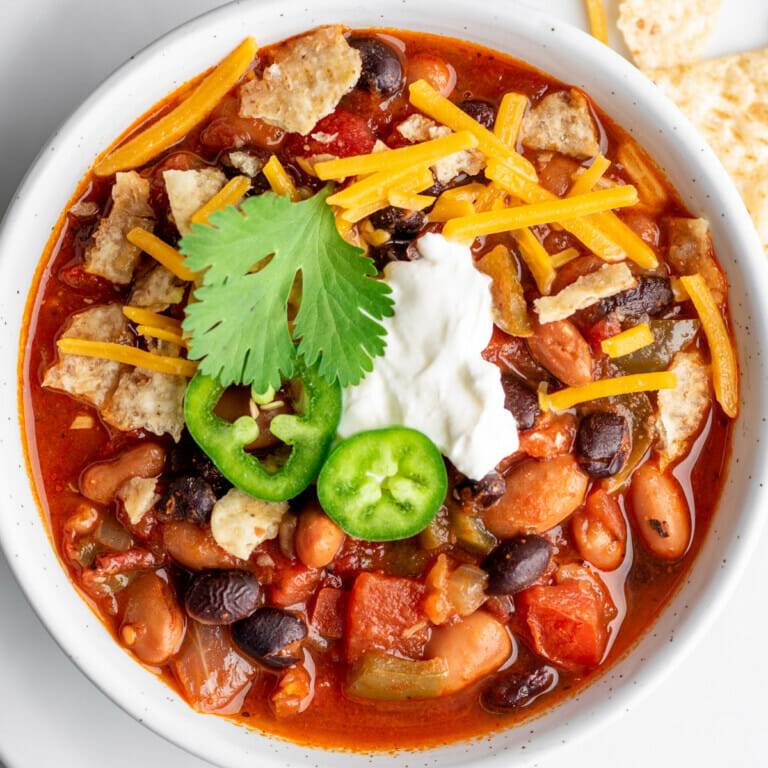 Recipe for Instant Pot vegetarian chili