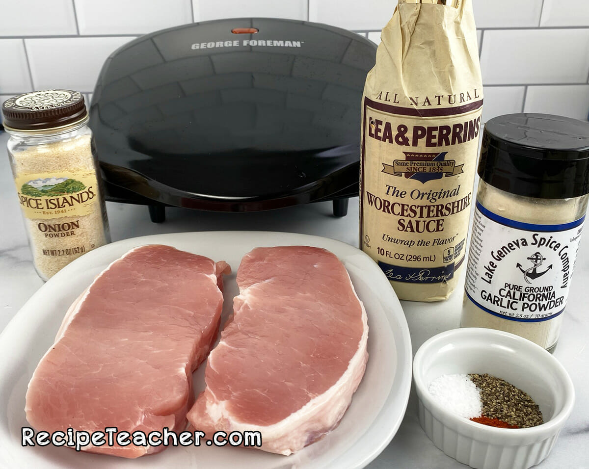 Recipe for George Foreman Grill pork chops