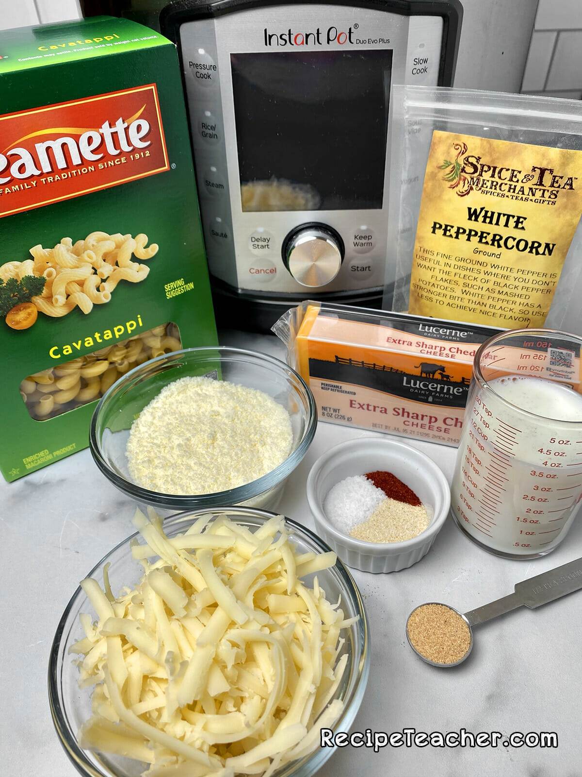 Instant Pot mac and cheese recipe.
