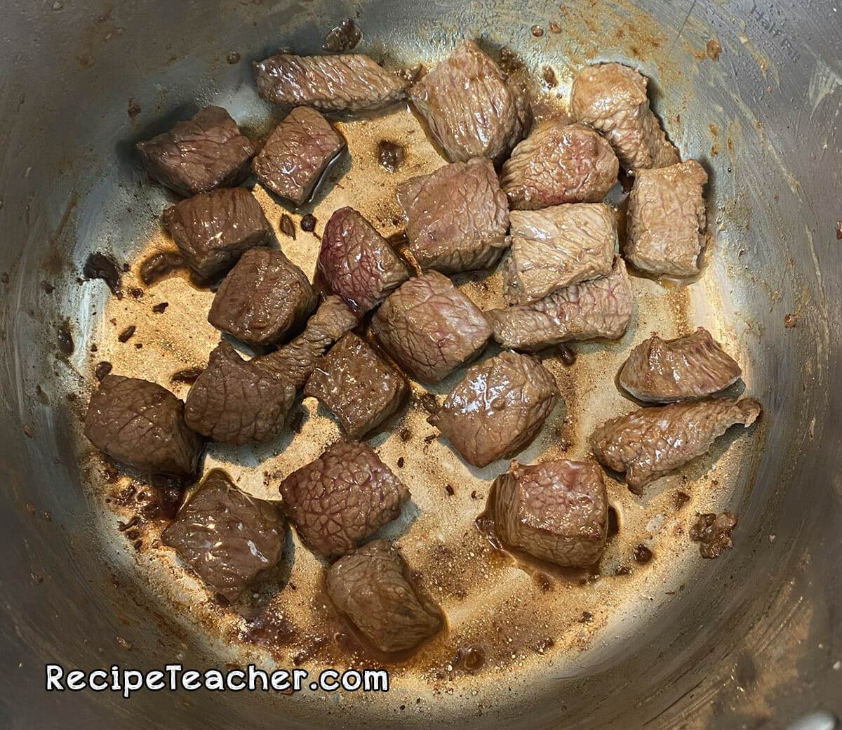 Beef chuck for our Instant Pot chili recipe