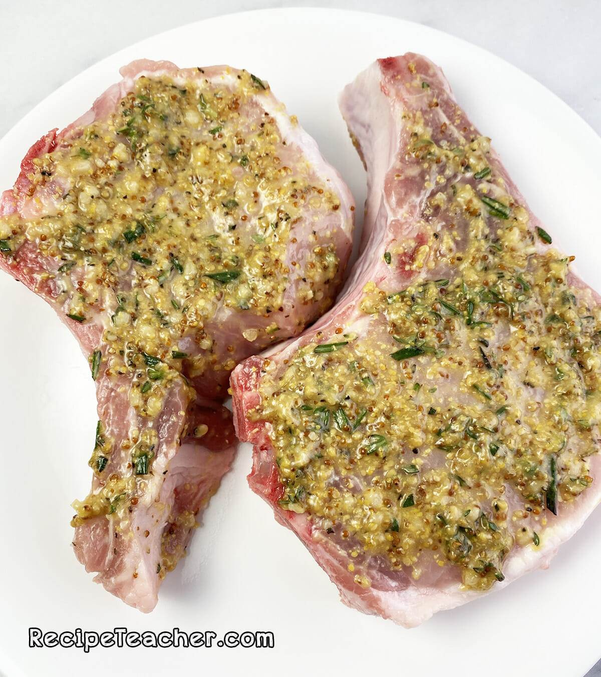 Sheet pan pork chops and potatoes