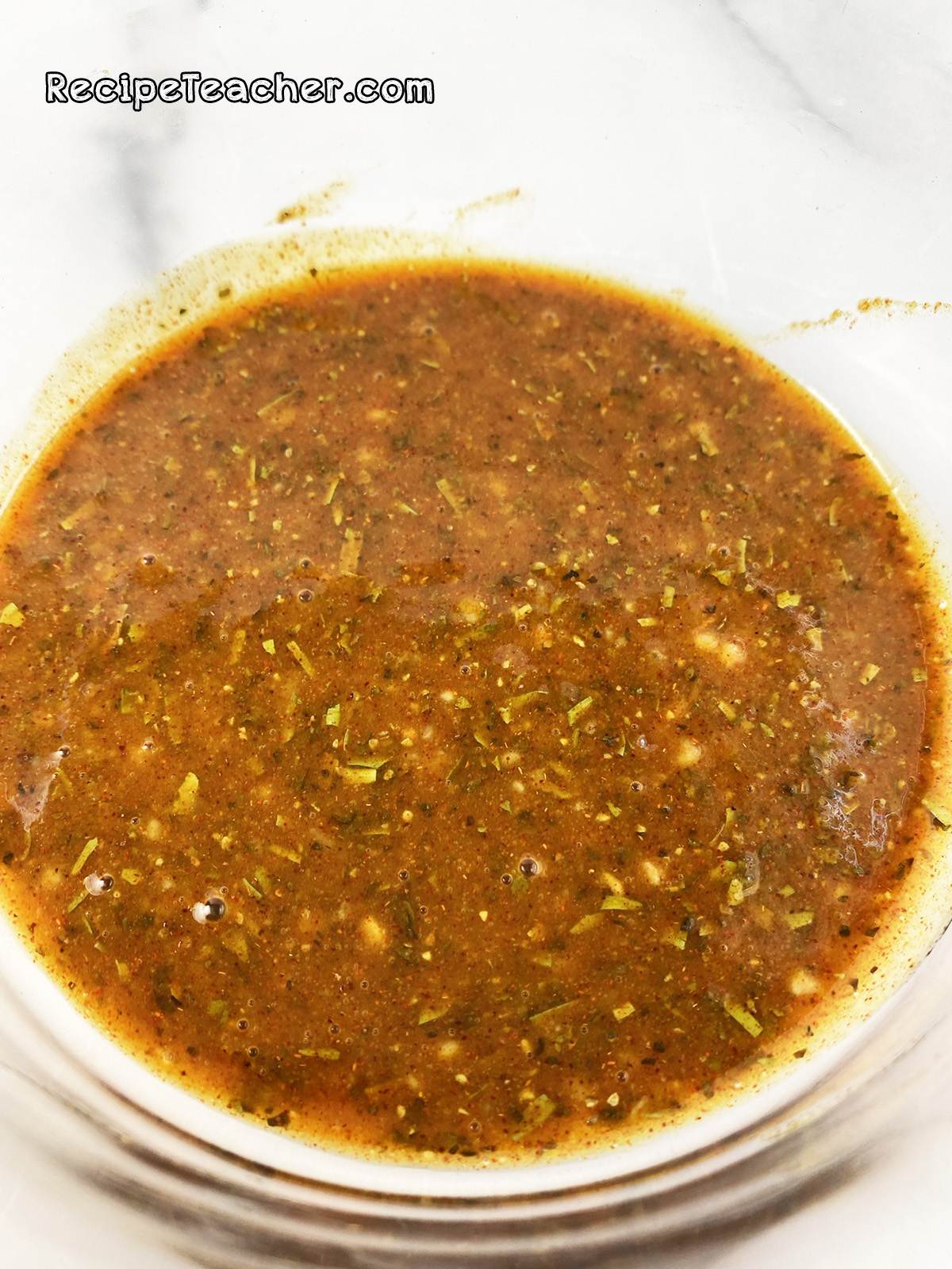 Sauce seasoning for air fryer boneless, skinless chicken thighs.