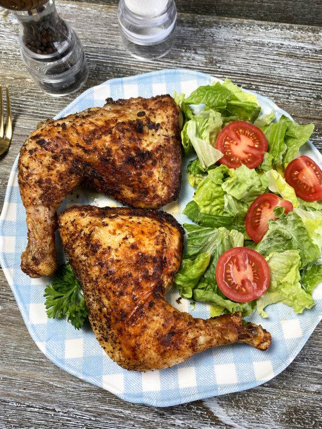 Best Damn Air Fryer Chicken Quarters Recipe RecipeTeacher