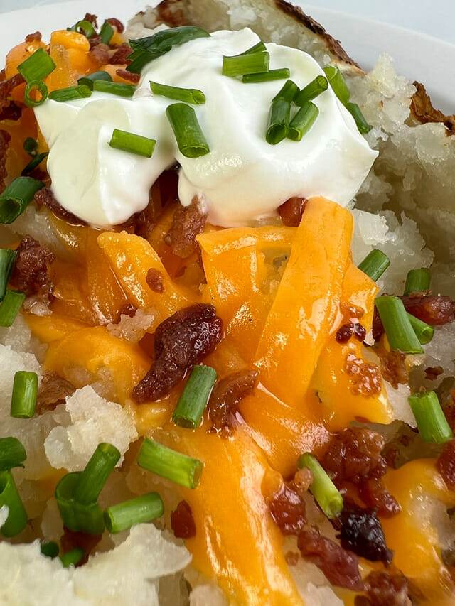 Best Damn Air Fryer Baked Potato Recipe RecipeTeacher