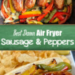 recipe for air fryer sausage and peppers