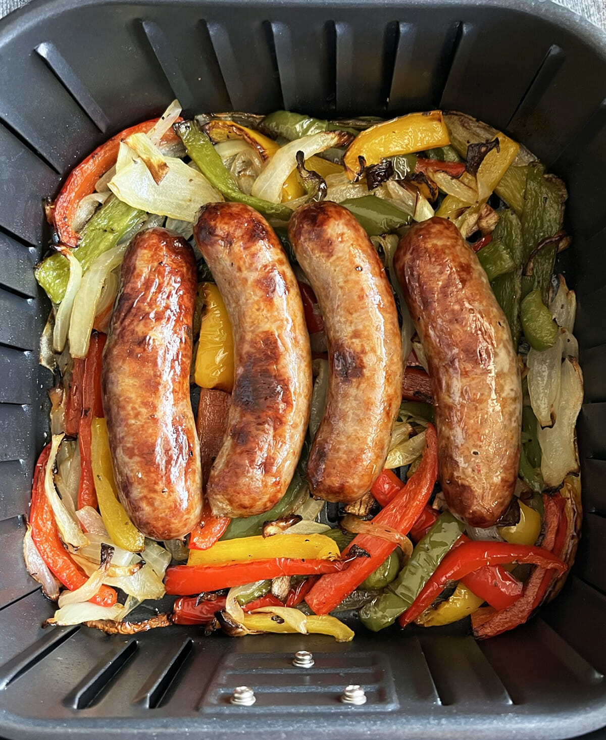 Air fryer sausage and peppers