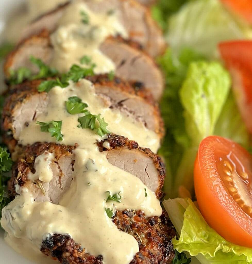 Air Fryer Garlic Parmesan Pork Tenderloin RecipeTeacher