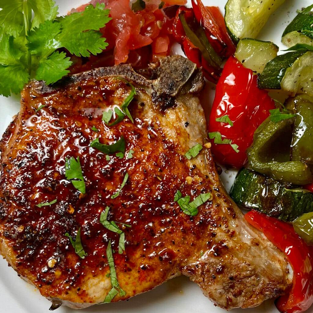 Air fryer Southwestern Pork Chops