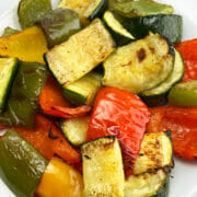 Recipe for air fryer zucchini and bell peppers