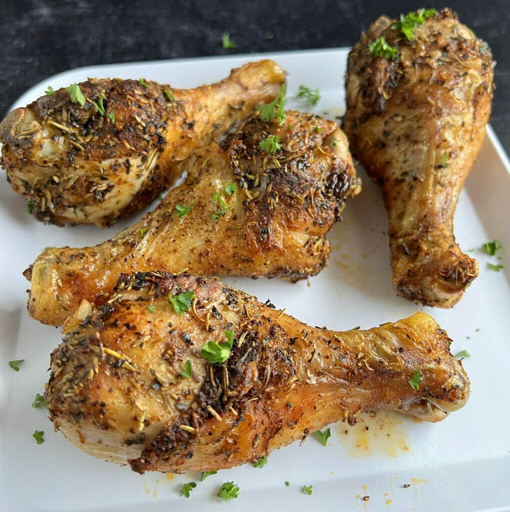 Air Fryer Herb Roasted Chicken Legs RecipeTeacher