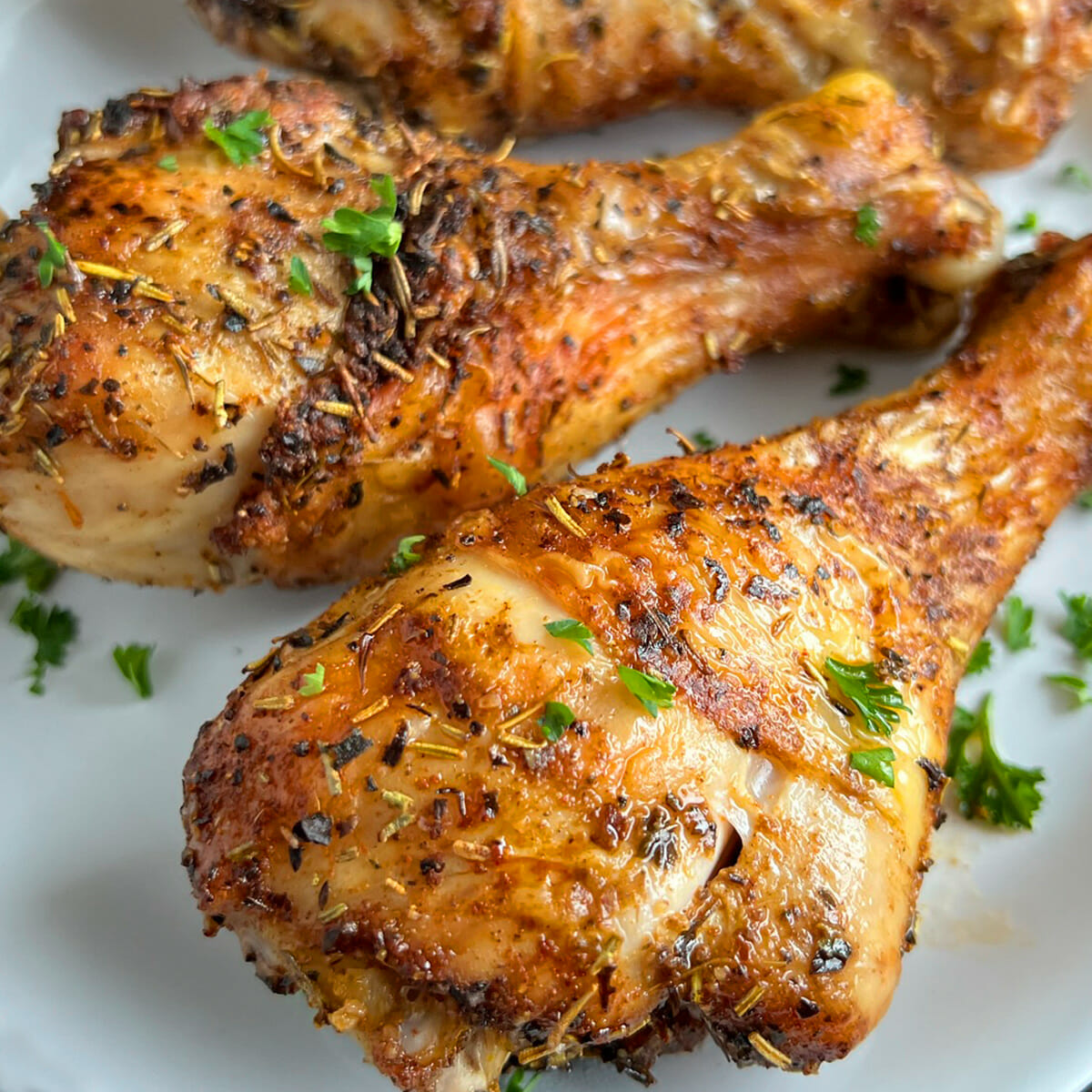 Air Fryer Herb Roasted Chicken Legs - RecipeTeacher