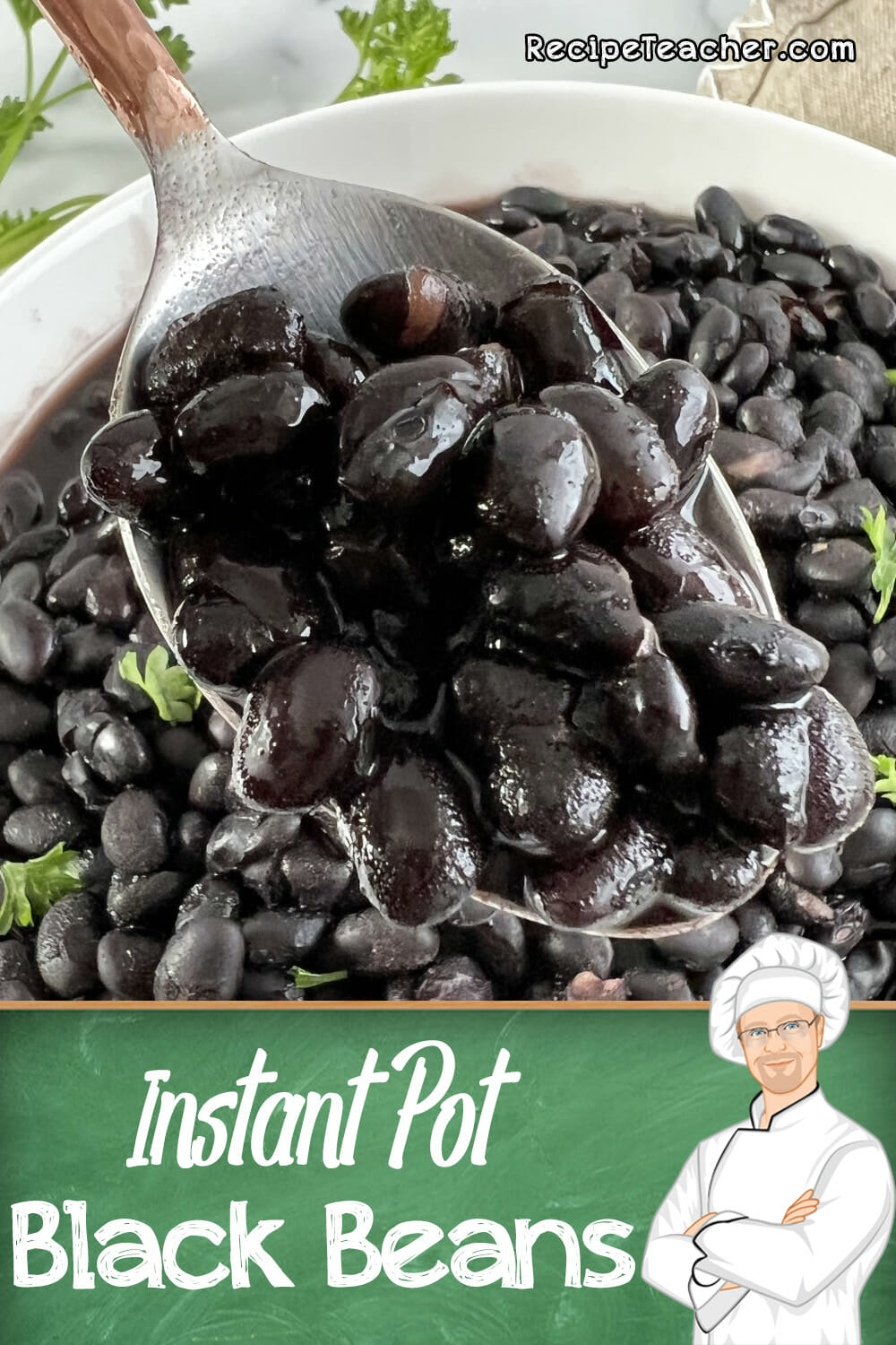 Recipe for Instant Pot (pressure cooker) black beans.