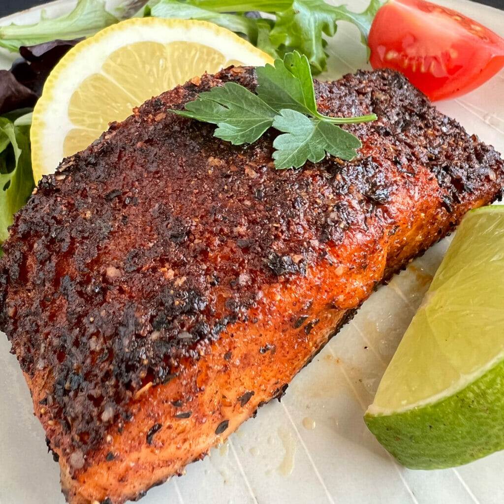 Recipe for air fryer blackened salmon