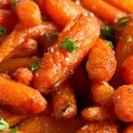 Recipe for honey maple roasted carrots in an air fryer