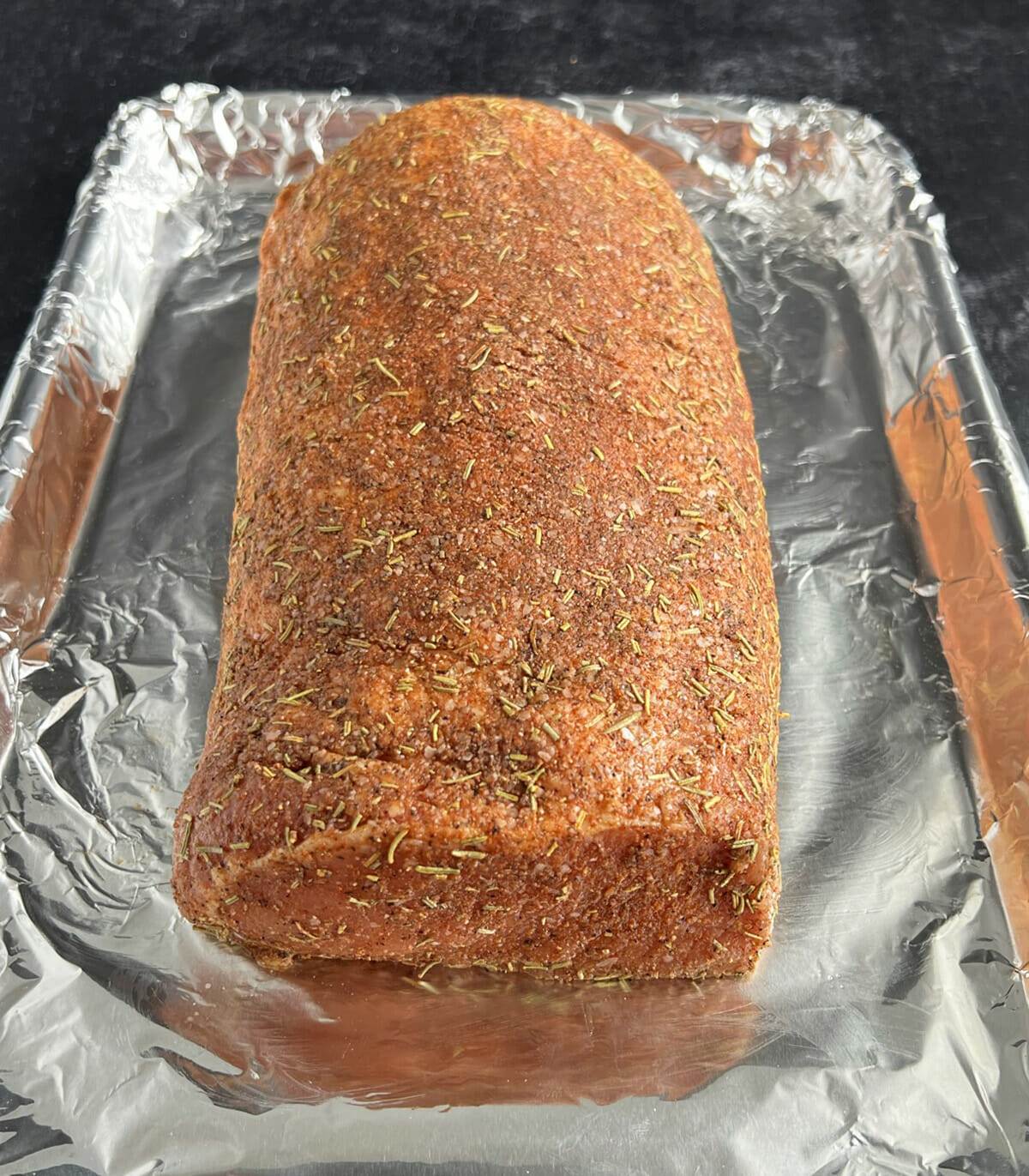 Recipe for oven roasted pork loin roast.