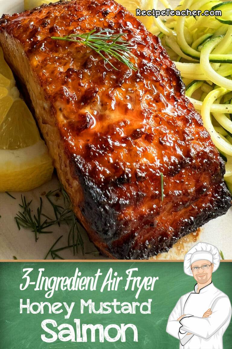 Easy Air Fryer Honey Mustard Salmon - RecipeTeacher