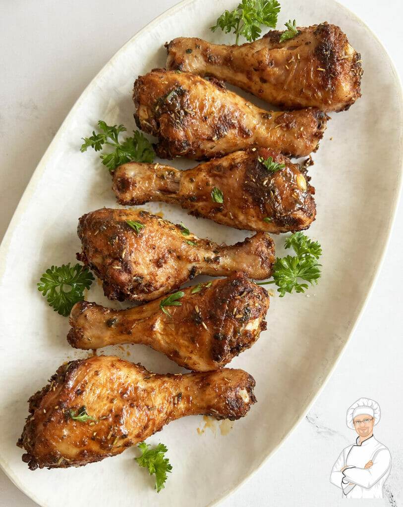 Best Damn Oven Baked Chicken Legs - RecipeTeacher