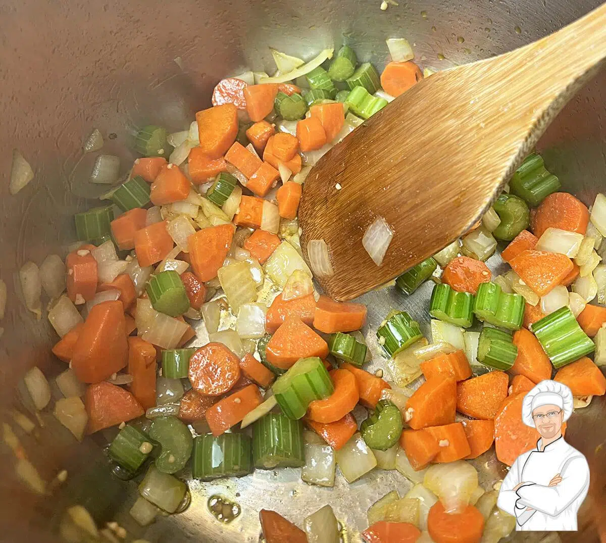 Making Instant Pot roasted pumpkin soup