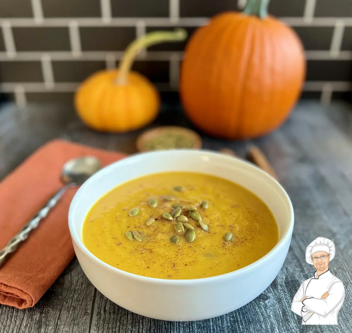 Recipe for instant Pot roasted pumpkin soup