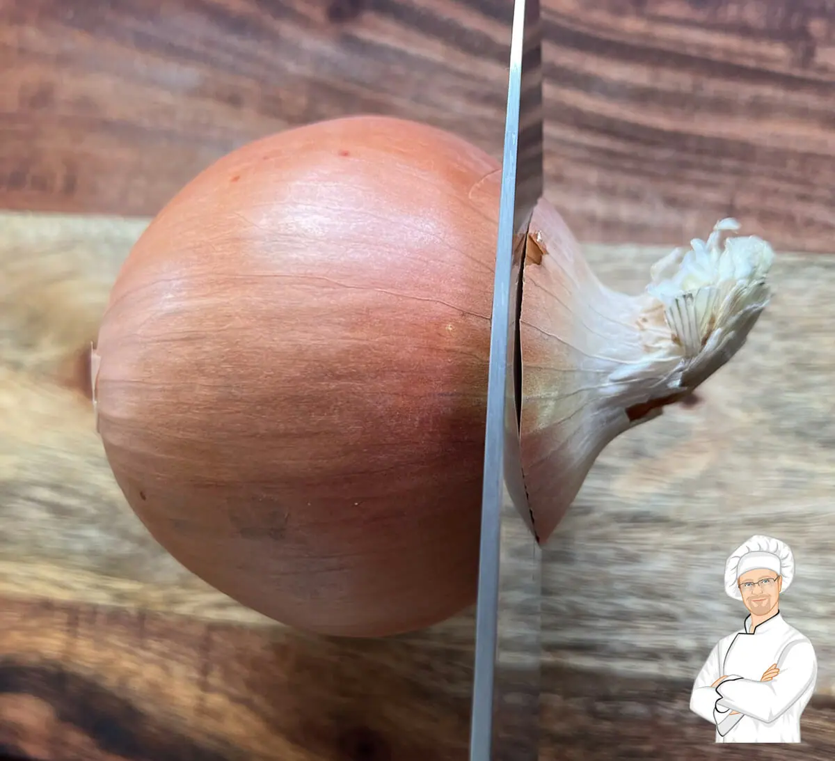 Step by step instructions, with video on how to easily peel and chop an onion.