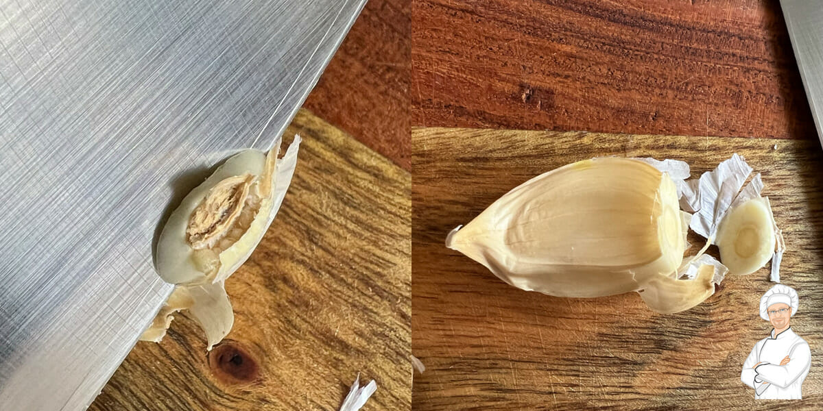 peel and mince garlic