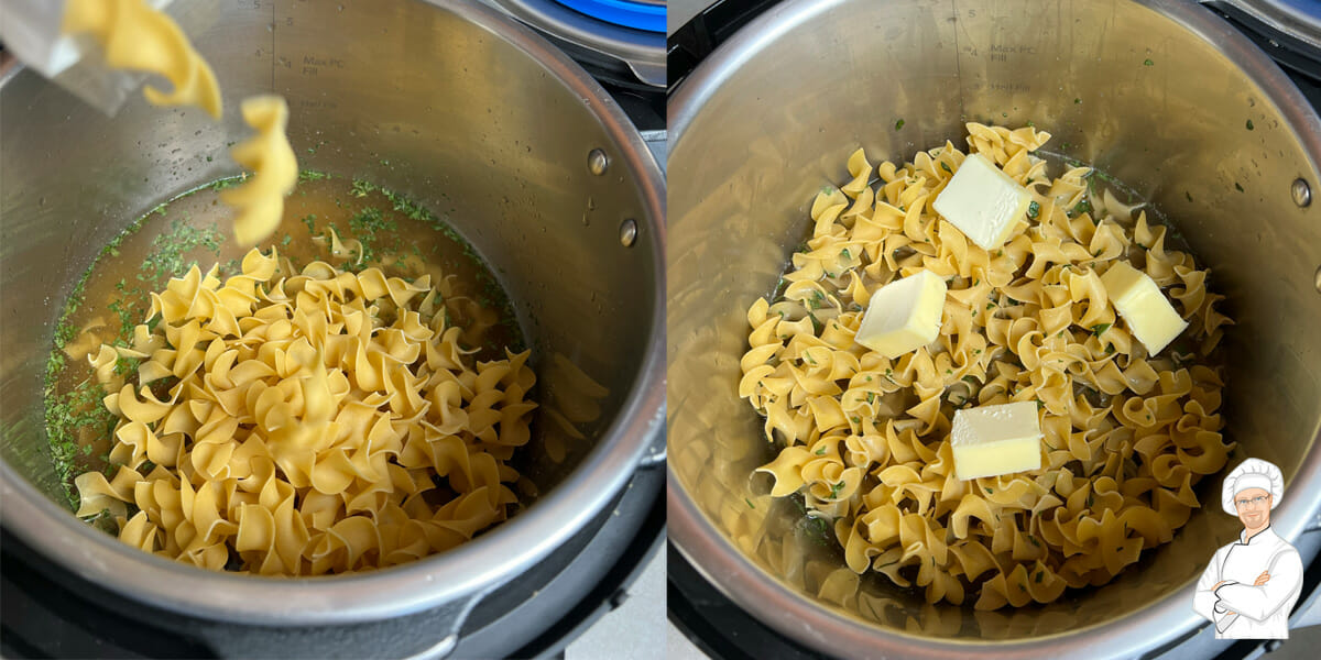 Making Instant Pot butter noodles