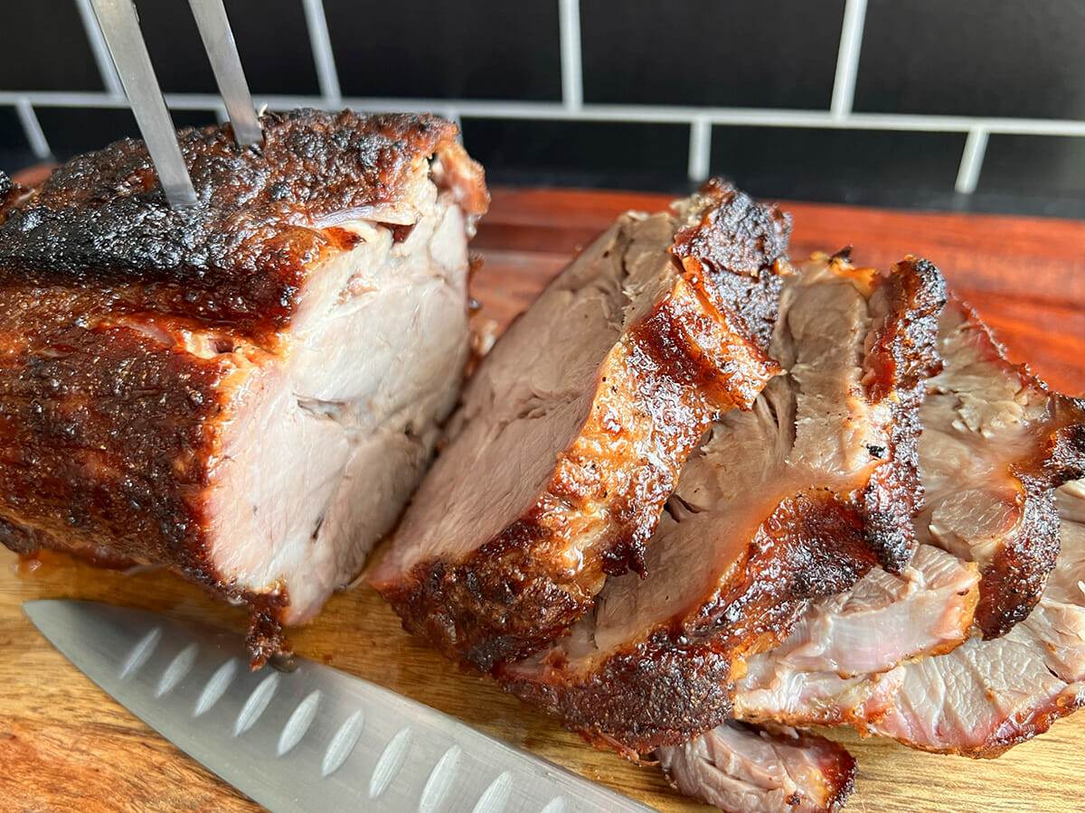 Oven roasted pork butt.