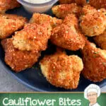 Recipe for cauliflower parmesan bites